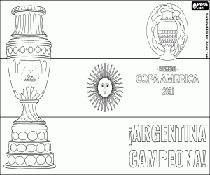 Colora Argentina, campione Copa America 2021