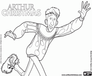 Colora Arthur Christmas in fretta