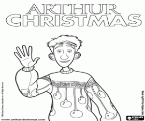 Colora Arthur, il figlio di Babbo Natale