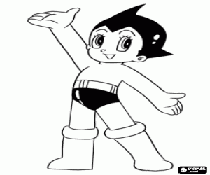 Colora AstroBoy, super robot
