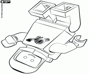 Colora Astronauta Benny in assenza di gravità