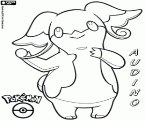 Colora Audino, un Pokémon