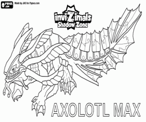 Colora Axolotl Max, Invizimals Le creature ombra