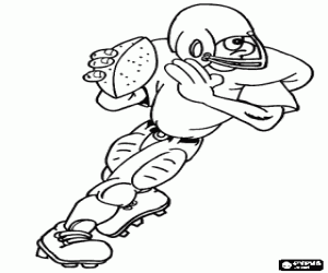 Colora Un'azione di gioco dil football americano