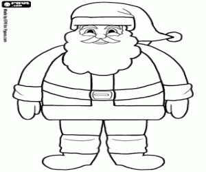 Colora Babbo Natale con il suo costume tipico