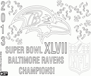 Colora Baltimore Ravens, Super Bowl 2013