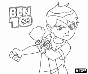 Colora Il bambino protagonista, Ben 10