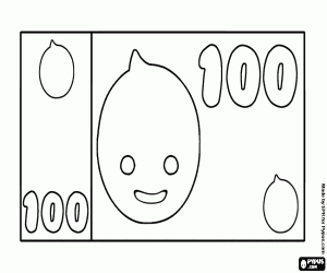 Colora Banconota di 100, banca di Pypus