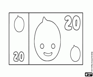 Colora Una banconota da 20 da Pypus