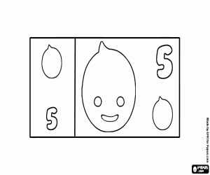 Colora Banconota di 5, la più piccola