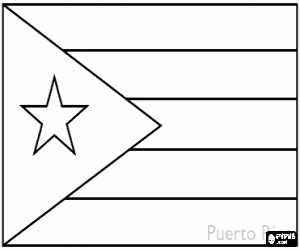 Colora Bandera de Porto Rico o Portorico