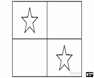 Colora Bandera di Panamá