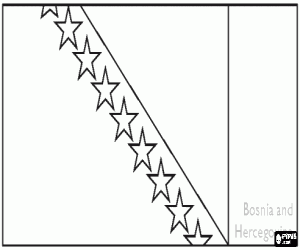 Colora Bandiera della Bosnia-Erzegovina