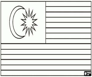 Colora Bandiera dalla Malesia