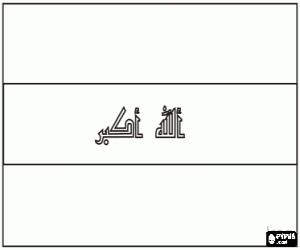 Colora Bandiera dell'Iraq o Irak