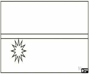 Colora Bandiera di Nauru