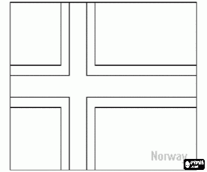 Colora Bandiera di Norvegia