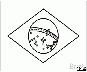 Colora Bandiera dil Brasile