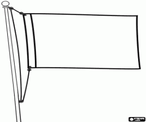 Colora Una bandiera sul pennone