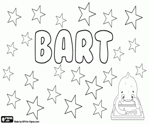 Colora Bart, nome per ragazzo