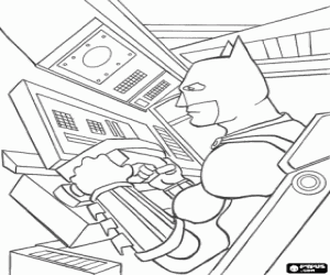 Colora Batman nel Batmobile