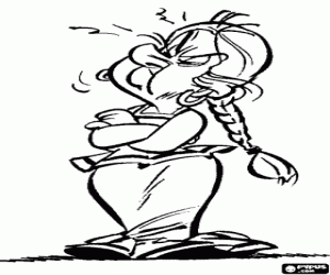 Colora Beniamina, donna del villaggio gallico