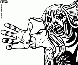 Colora Una bestia ad Halloween