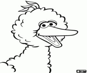 Colora Big Bird, personaggio di Sesame Street