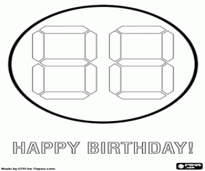 Colora Biglietto digitale per il compleanno