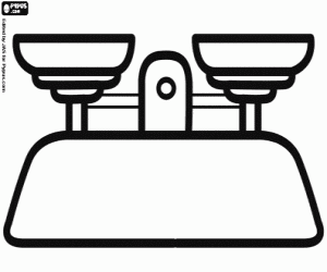 Colora Una bilancia di laboratorio