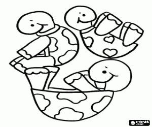 Colora Il bilanciamento delle tartarughe