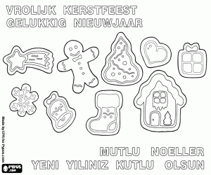 Colora Biscotti di Natale in NL e di TR