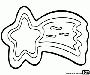 Colora Biscotto come una stella di Natale