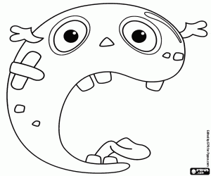 Colora Una bocca mostruosa, la lettera C