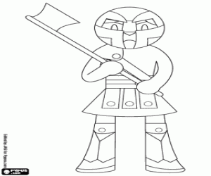 Colora Un boia medioevale con ascia