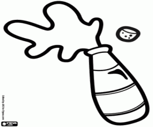 Colora Bottiglia di champagne