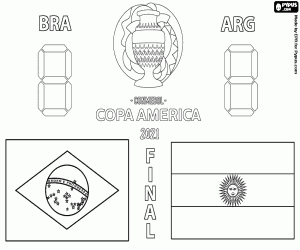 Colora Brasile - Argentina, Copa America 2021
