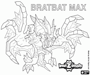 Colora Bratbat Max, vampiro Invizimals