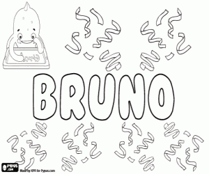 Colora Bruno, nome maschile