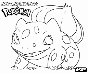 Colora Bulbasaur, un rettile Pokémon