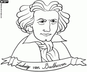 Colora Il busto di Beethoven