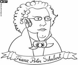 Colora Il busto di Schubert