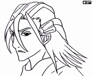 Colora Byakuya Kuchiki, un carattere di Bleach