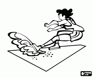 Colora La caduta nel salto triplo