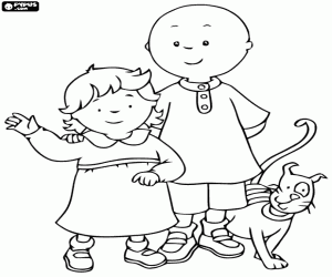 Colora Caillou, Rosie e Gilbert