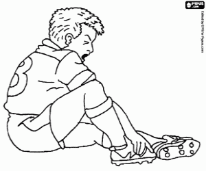 Colora Calciatore infortunato