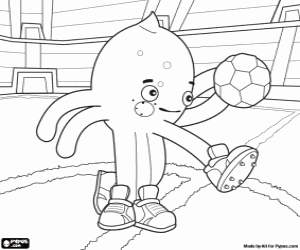 Colora Il calciatore Pypus allo stadio