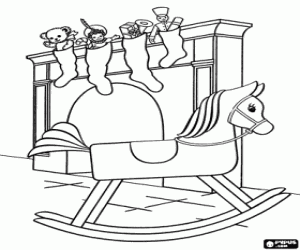 Colora Calze di Natale con regali