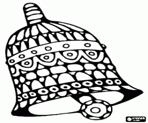 Colora Campana di Natale con geometria