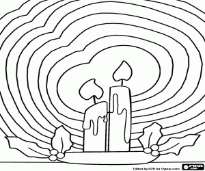 Colora Candele di Natale incandescenti